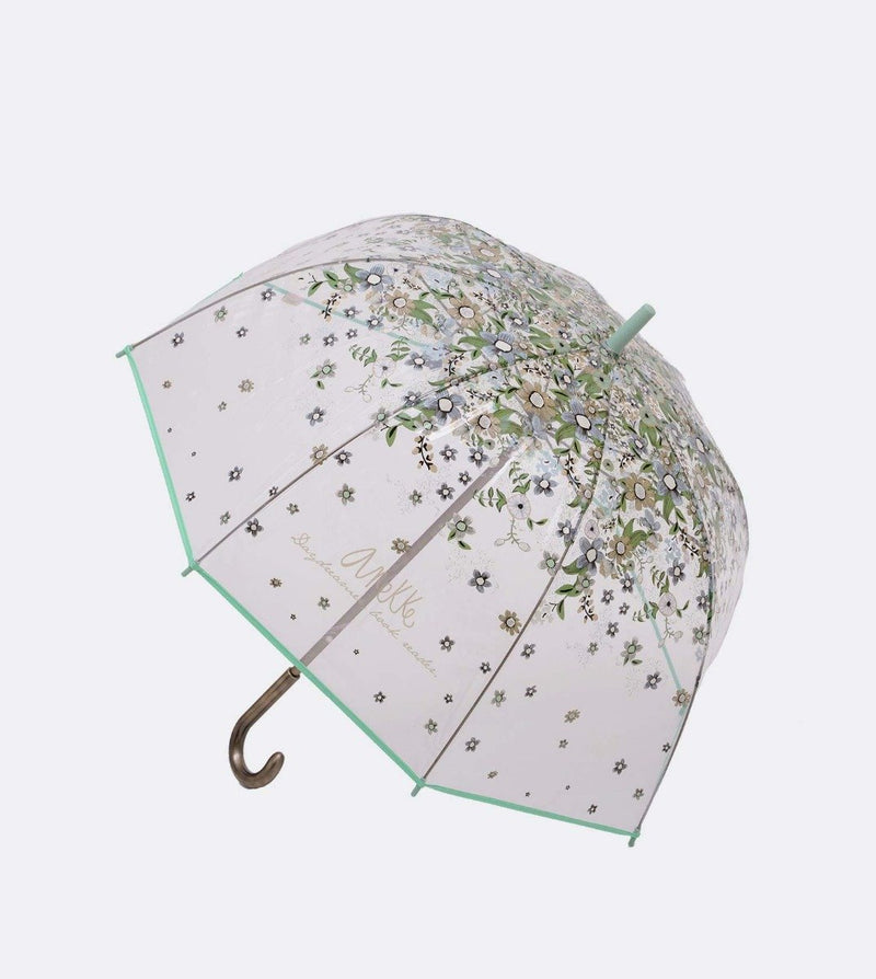 Paraguas de vinilo con estampado flores