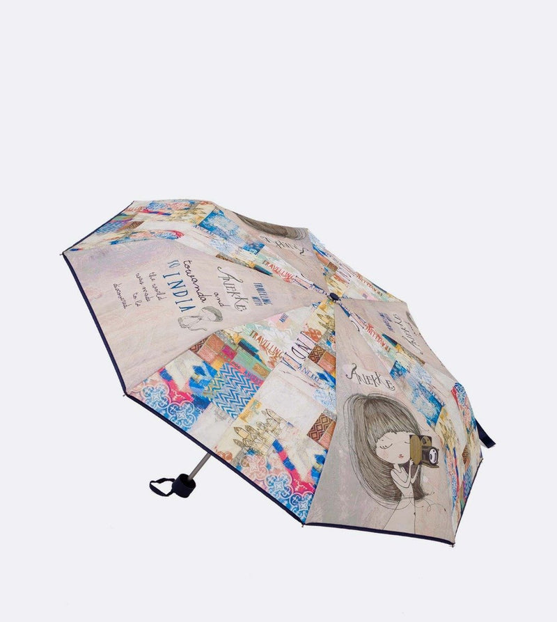 Paraguas manual con colorido vivo
